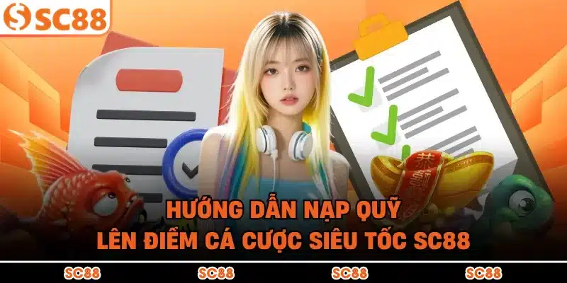Hướng dẫn nạp quỹ lên điểm cá cược siêu tốc SC88